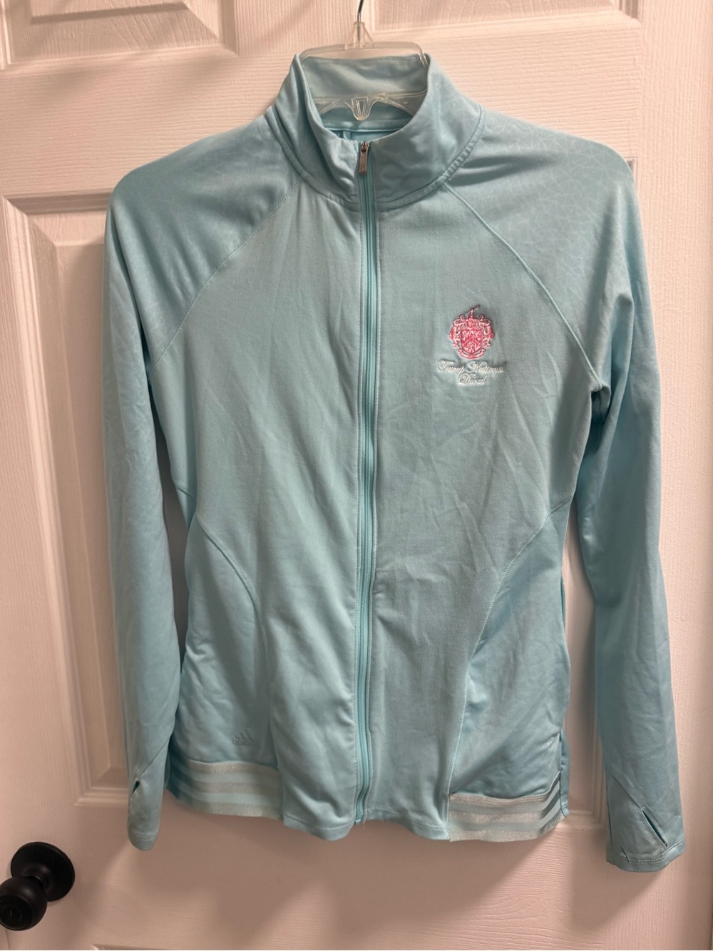 Light Blue Full-Zip Women’s athletic Jacket